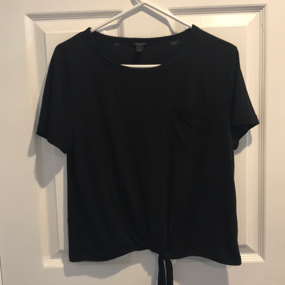 J. Crew Cropped Tie Top